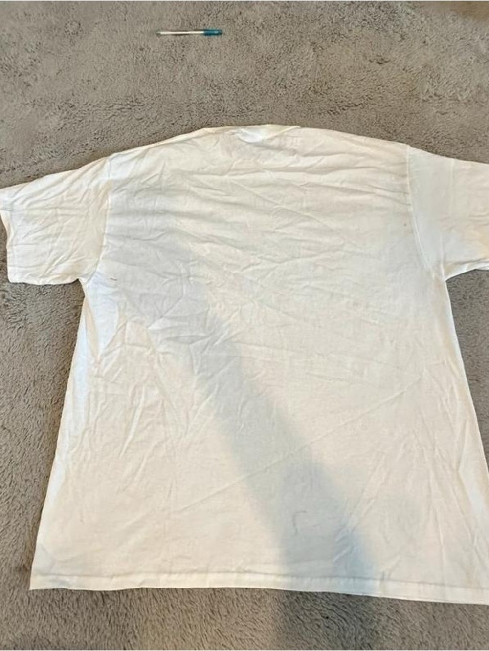 Men's White Crew Neck Short Sleeve Tee